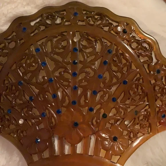 Vintage Celluloid Hair Comb. 🥰 - Picture 4 of 7